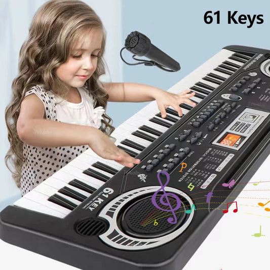 Kids Electronic Piano Keyboard 61 Keys Organ with Microphone / 24 Keys Education Toys - Pets & Kidz