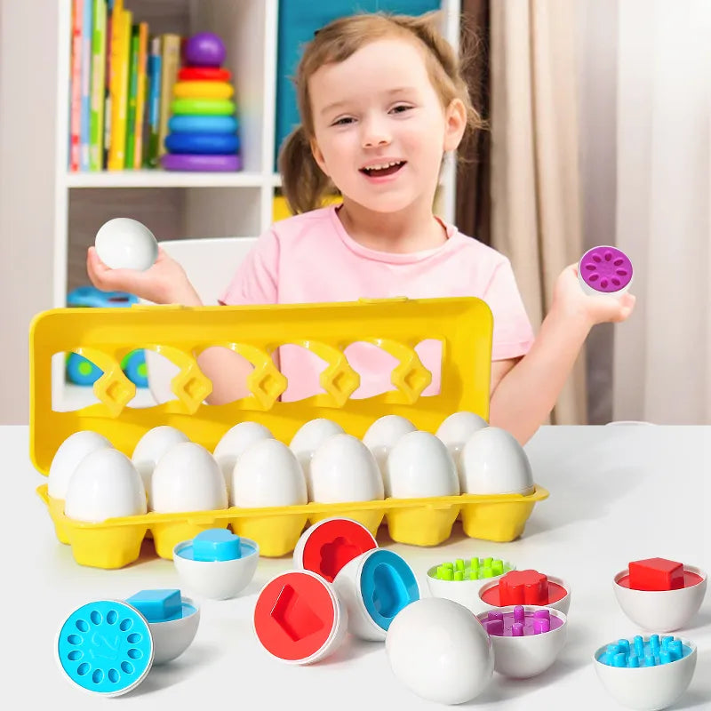 Eggs Screws 3D Puzzle Montessori Learning Education Math Toy - Pets & Kidz