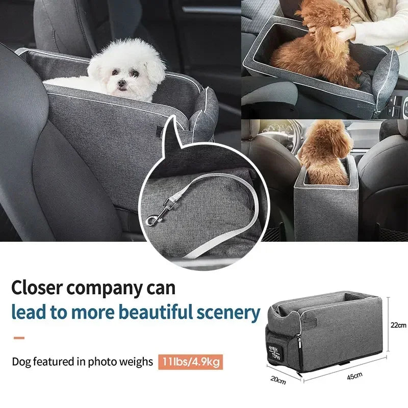 Portable Cat Dog Bed Travel Central Control Car Safety Pet Seat - Pets & Kidz