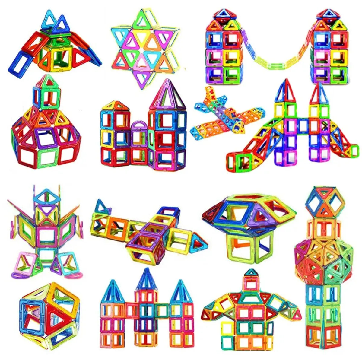 Magnetic Building Blocks Big Size and Mini Size DIY Magnets Toys for Kids