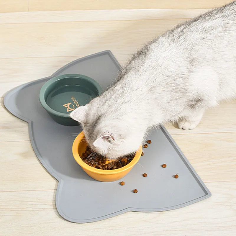 Silicone Waterproof Dog Cat Bowl Food Mat - Pets & Kidz