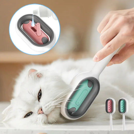 4 In 1 Pet Grooming Brush Cleaning Massage Remover Comb For Cat Dog - Pets & Kidz