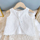 Girls Summer Clothing Sets Hollow Lace Suit - Pets & Kidz