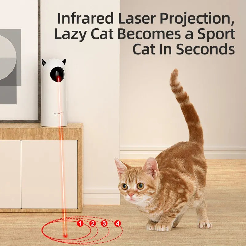 Interactive Smart Teasing Pet LED Laser Indoor Cat Toy